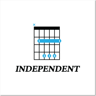 B Independent B Guitar Chord Tab Light Theme Posters and Art